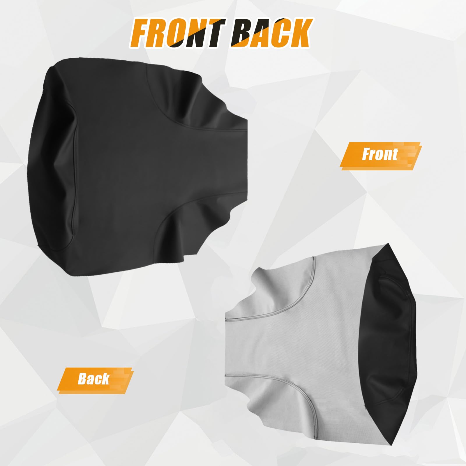 Kistrba stain-resistant leather seat cover easy cleaning after rides