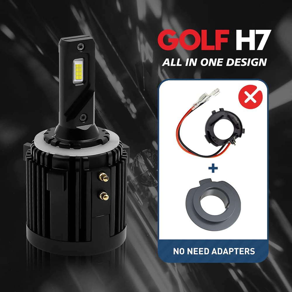 KITOCARTOP LED headlight bulb pack included for installation