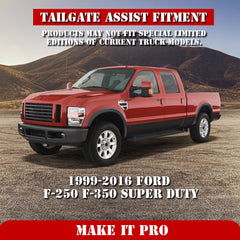 Smooth dampening action demonstrates gradual tailgate lowering