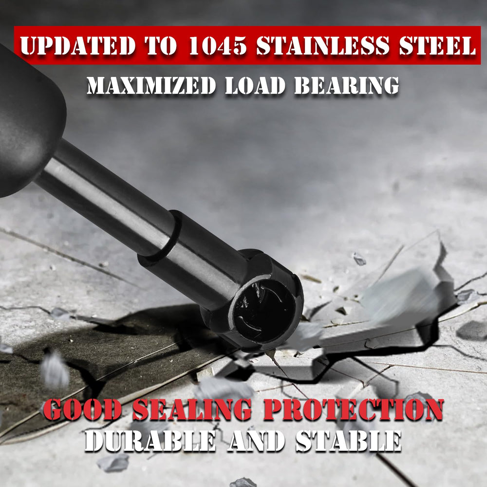 Durable, corrosion-resistant materials protect the tailgate area