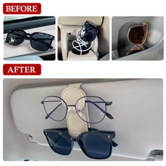 KIWEN leather wrap design protects glasses and visor with a premium look.