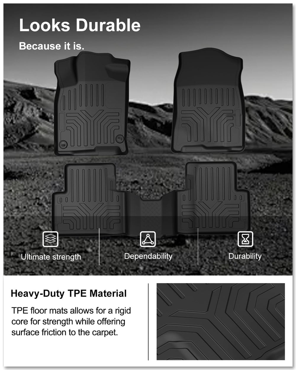 Kiwi Master Civic floor mats dirt protection keeps interior clean during wet days