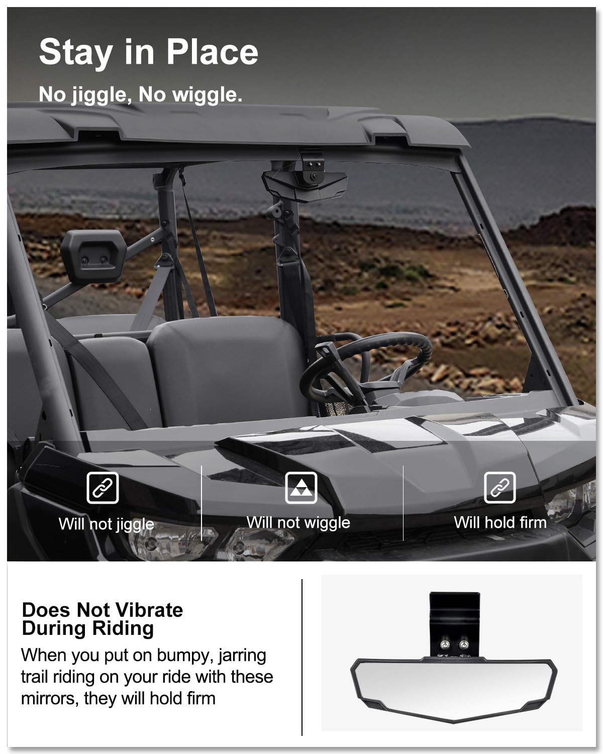 Kiwi Master durable die-cast aluminum mounts with ABS housing for increased durability.