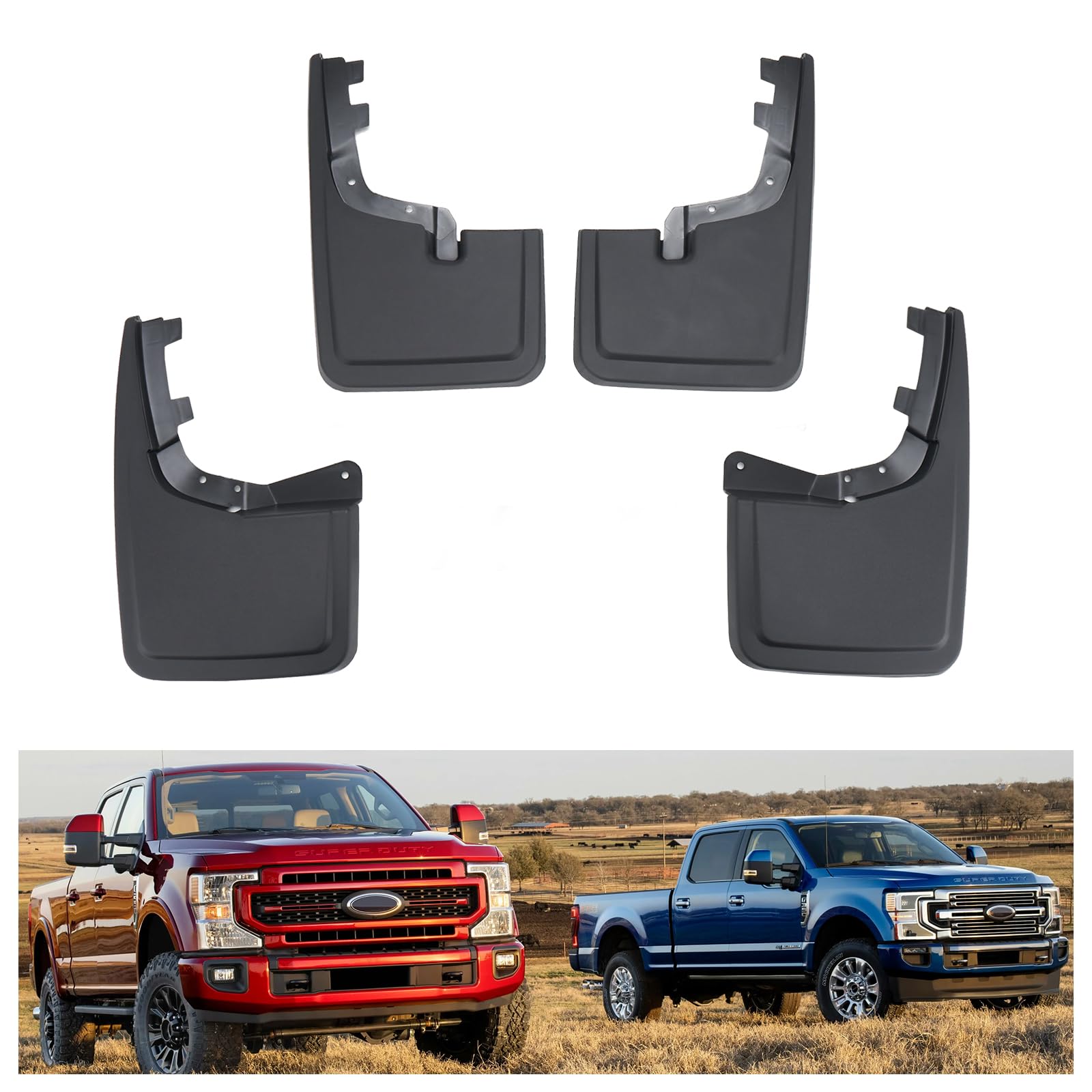 Kiwi Master mud flaps front left on Ford F-150 protect tires from debris