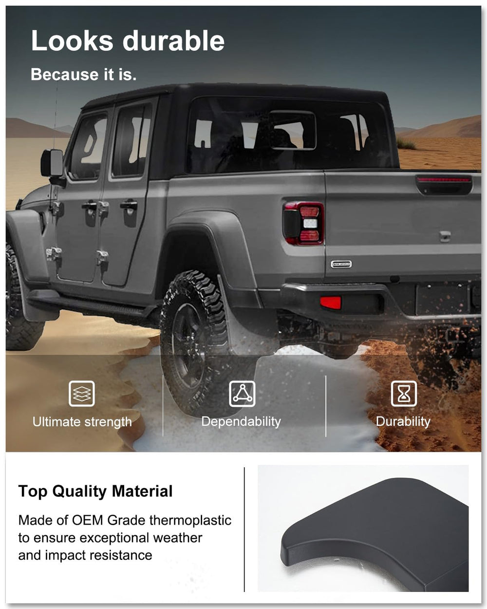 Kiwi Master installation kit included with Gladiator mud flaps.