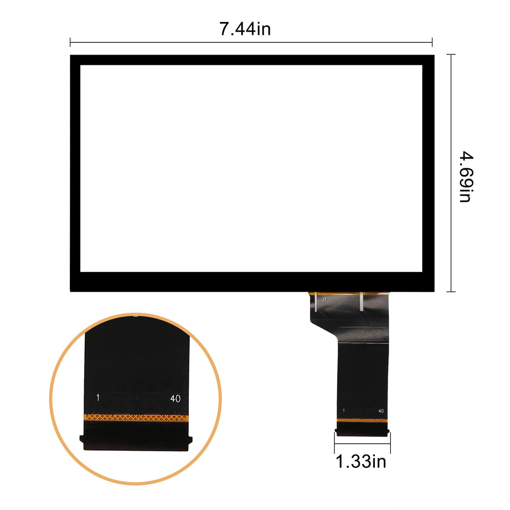 Kixfwpy VW Jetta/Passat/Tiguan digitizer fits multiple models for easy DIY repair.