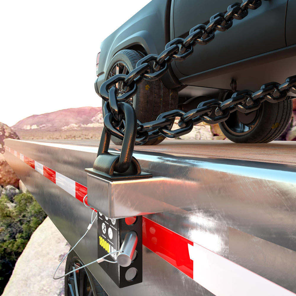 KJE 6,000 lb working load limit D-ring provides secure loads.