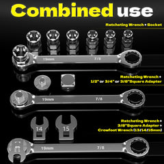 KJE crowfoot wrenches 13-15mm improve access to belt tensioner bolts.