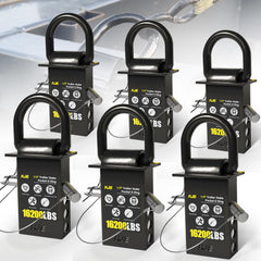 KJE half-inch stake-pocket D-ring anchors installed in a truck pocket for secure cargo