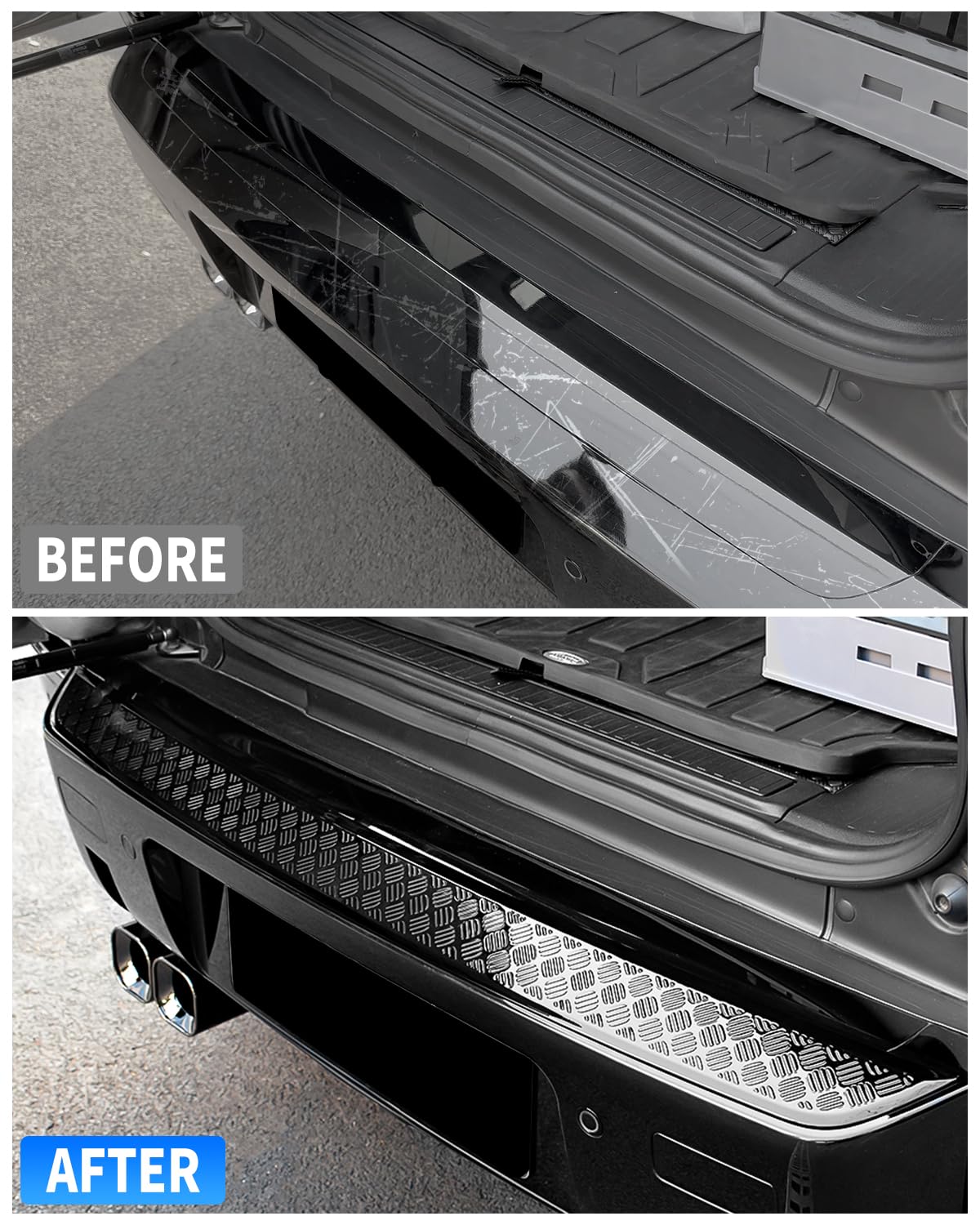 KKTR-CAR anti-scratch guard rear bumper preserves surface integrity