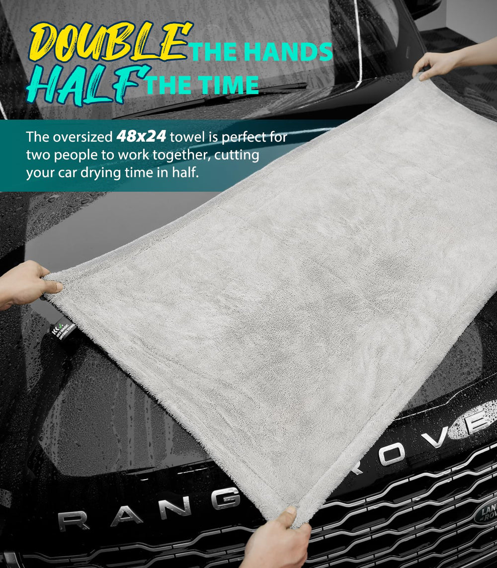 KKV durable microfiber towel withstands rigorous use without visible wear.