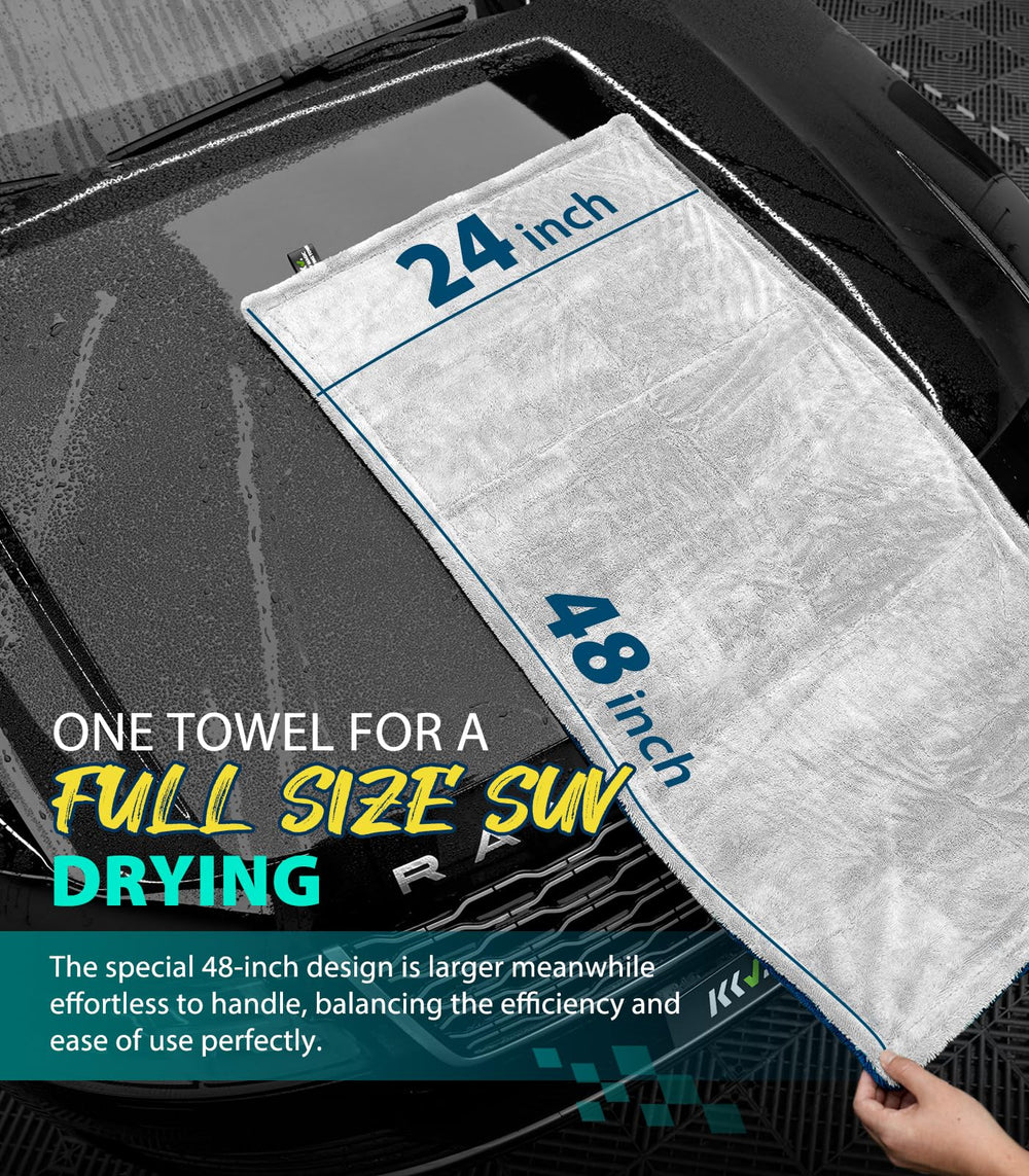KKV twisting yarn towel highlights 1400GSM absorption for superior water pickup.