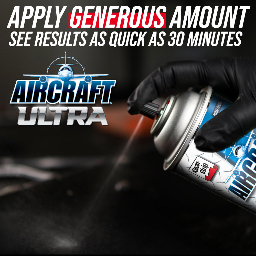 KLEAN-STRIP Aircraft Ultra is safe for metal, fiberglass, and plastics.