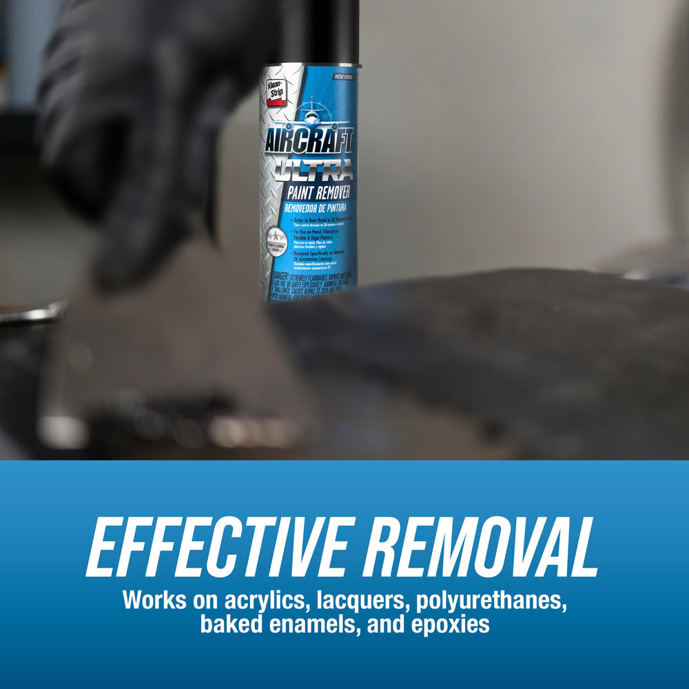 KLEAN-STRIP Aircraft Ultra clings to vertical surfaces for thorough removal.