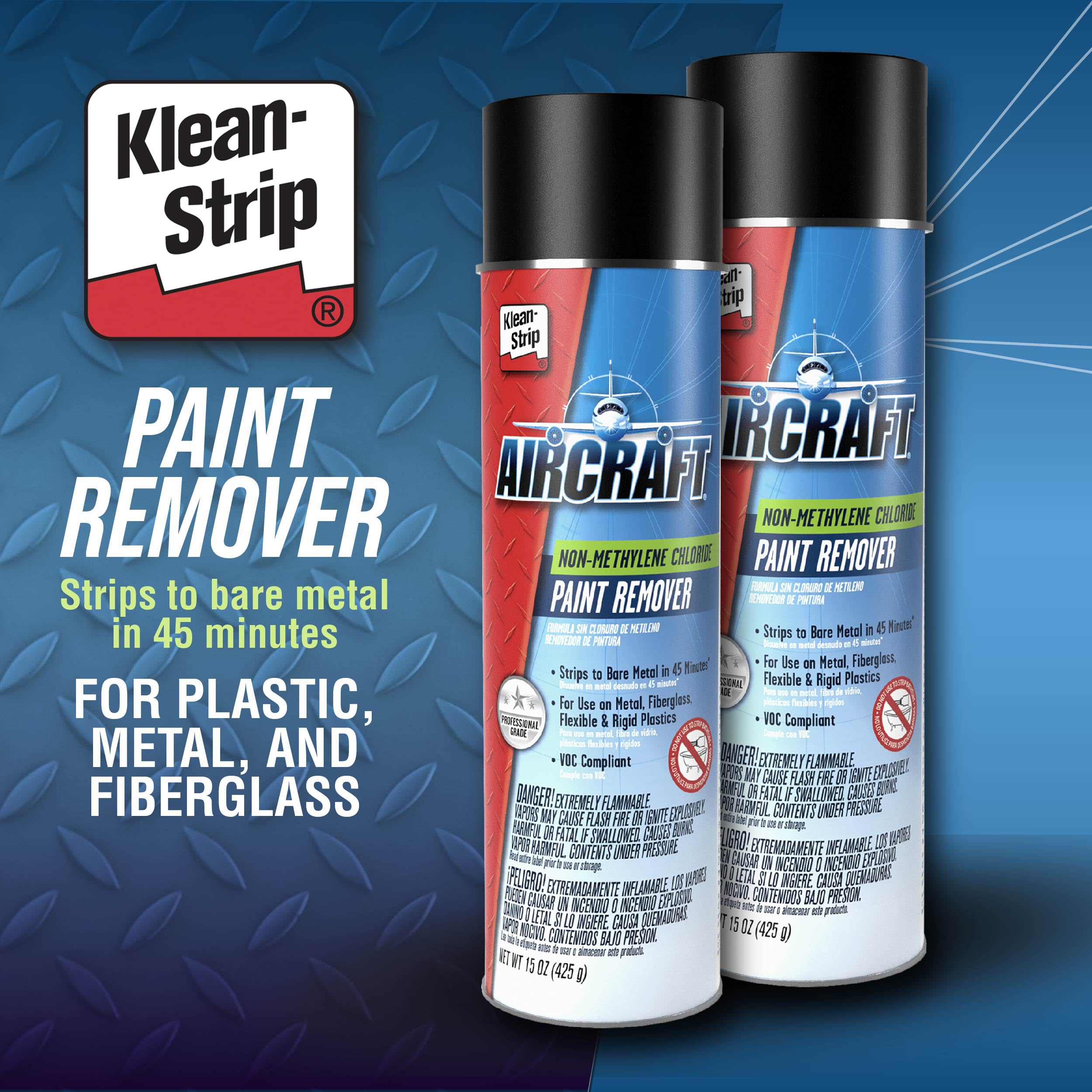 KLEAN-STRIP paint remover clings to vertical surfaces for easier work.