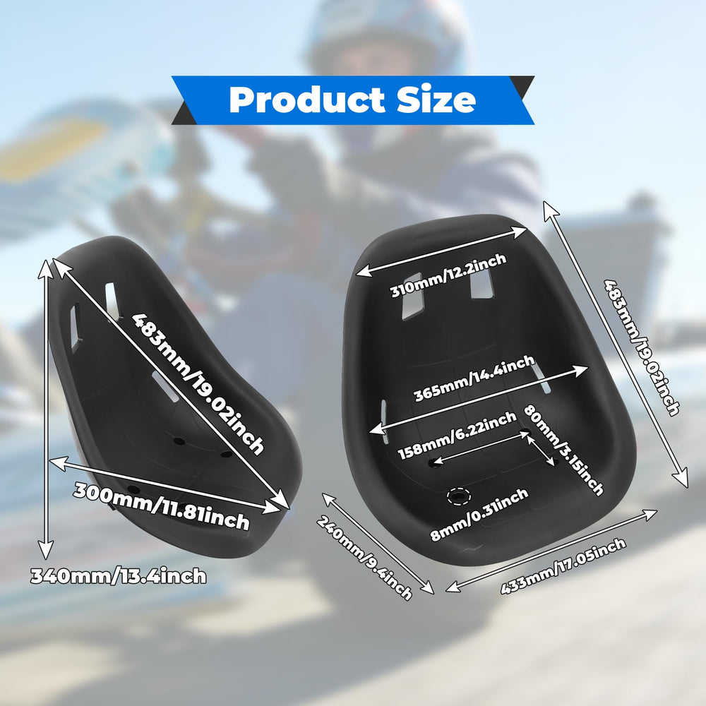 KLLJRFW go kart seat ergonomic design supports posture for precise steering