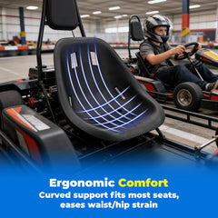 KLLJRFW go kart seat universal fit suits go-karts, drift cars, and more