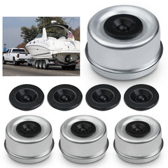 Klmnduo trailer hub dust cap front view shows durable protection for 2.72 inch cap