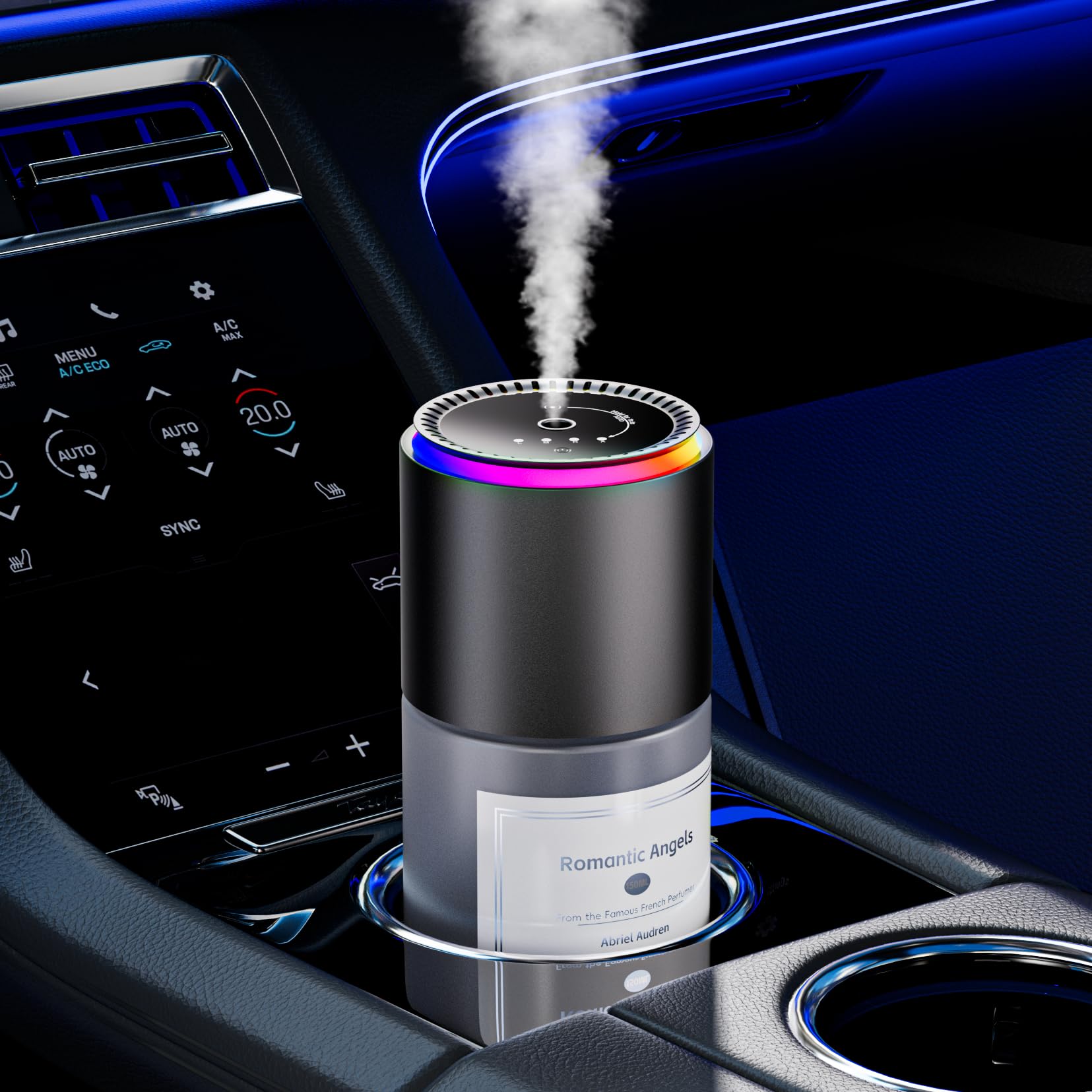 Klomsuw Angels car air freshener diffuser in action delivering a subtle fragrance throughout the car.