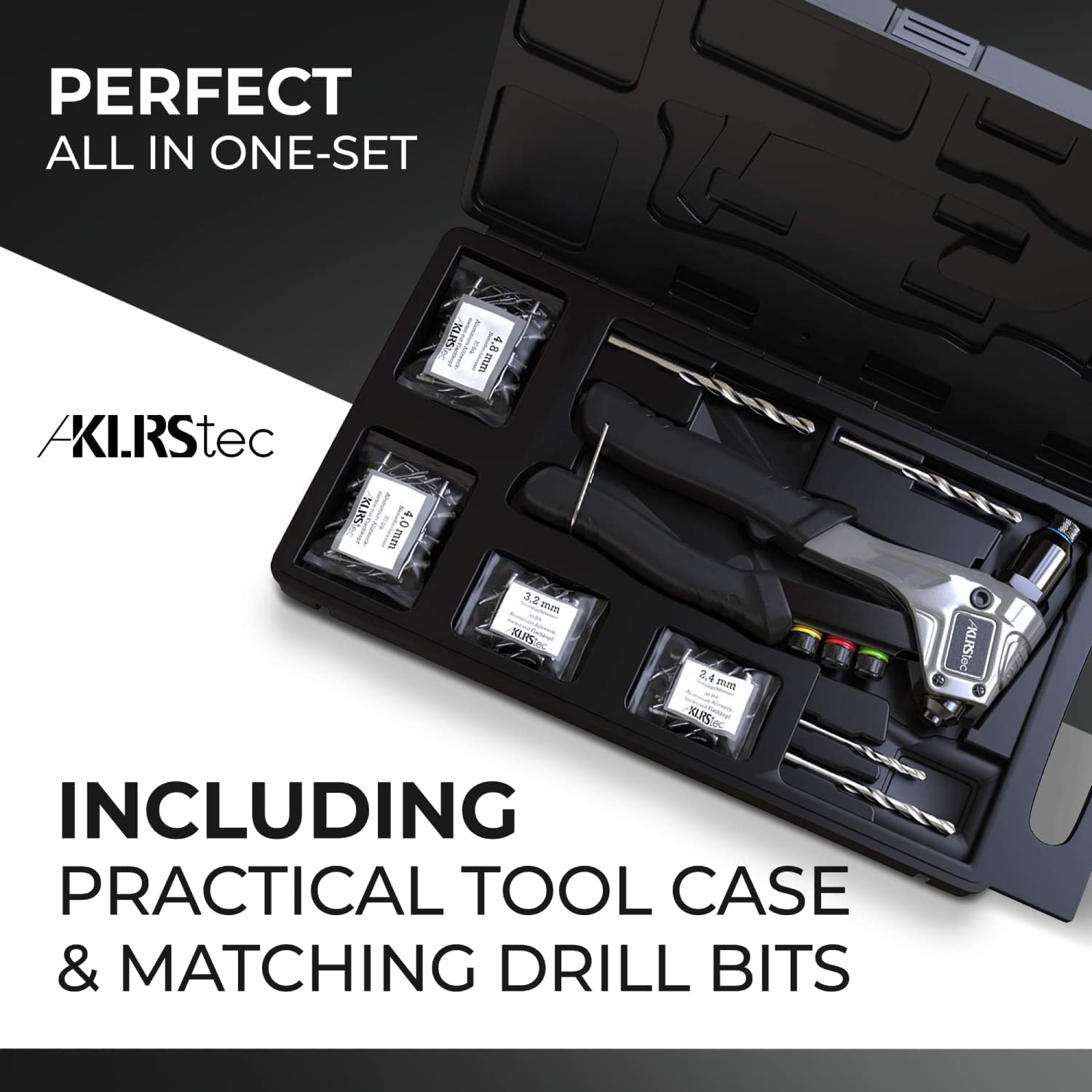 KLRS versatile kit suitable for metal plates and flat parts.