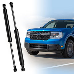 Klutchtech Maverick hood struts front view showing rugged lift capability