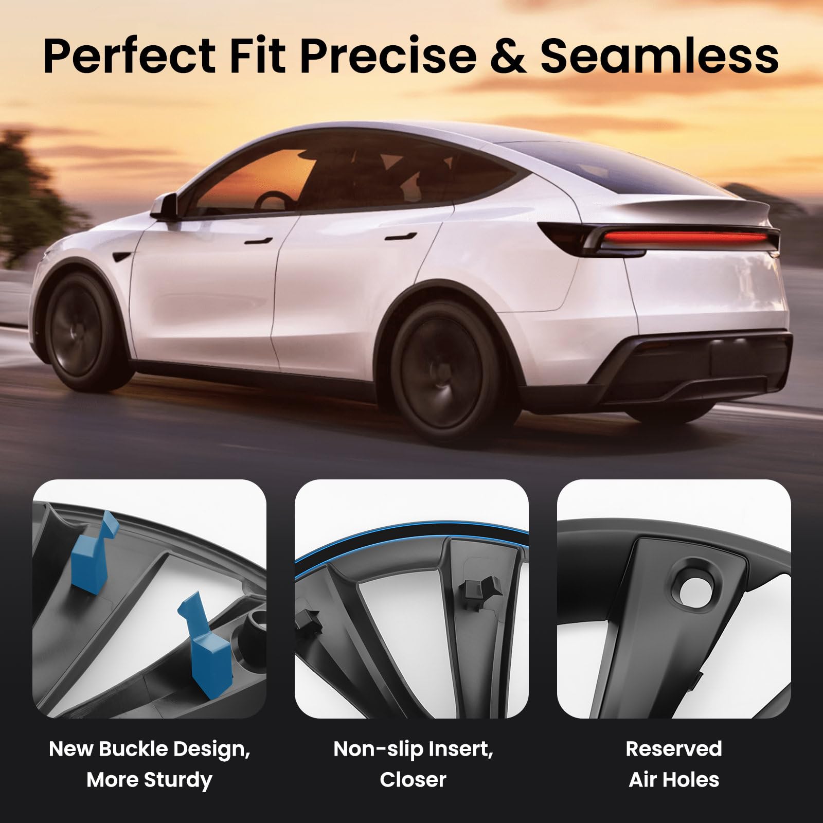 Klutchtech ABS matte hubcaps resist scratches and maintain a premium finish.