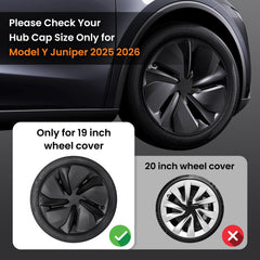 Klutchtech Model Y 19-inch crossflow wheel cover side profile for a cohesive look.