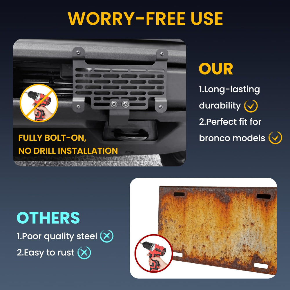 Klutchtech no-drill installation saves time.