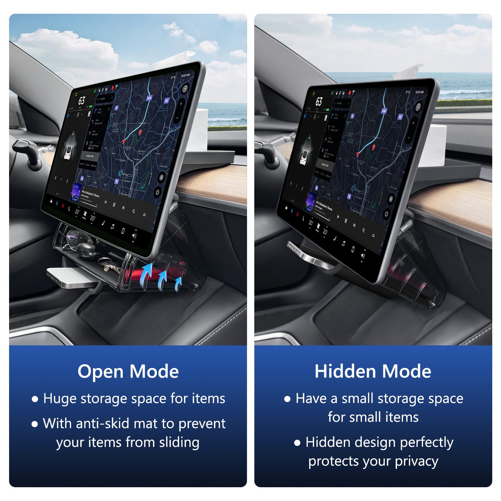 Klutchtech one-second installation uses magnets for fast, clean mounting.