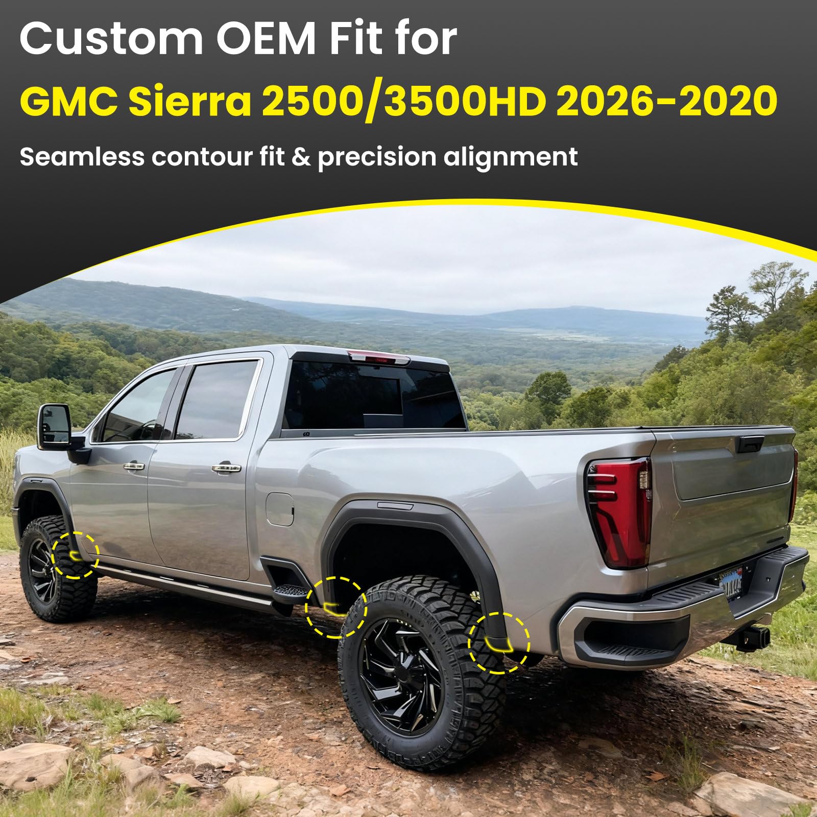 Klutchtech rear mud flap delete kit shields wheels from debris and enhances stance