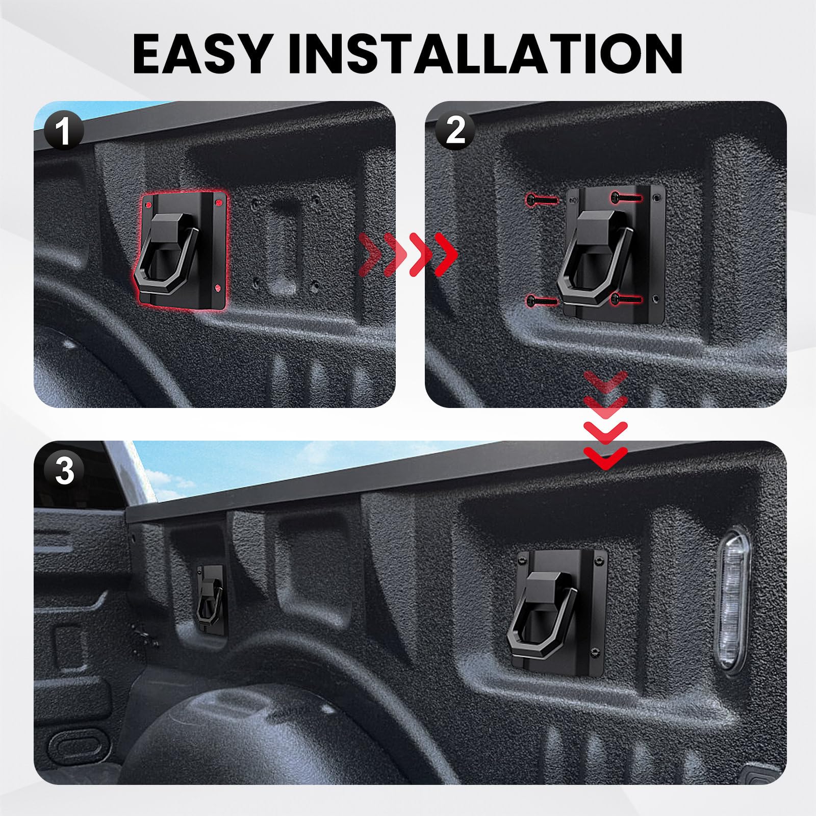 Secure cargo to prevent shifting during drives and on rough terrain.
