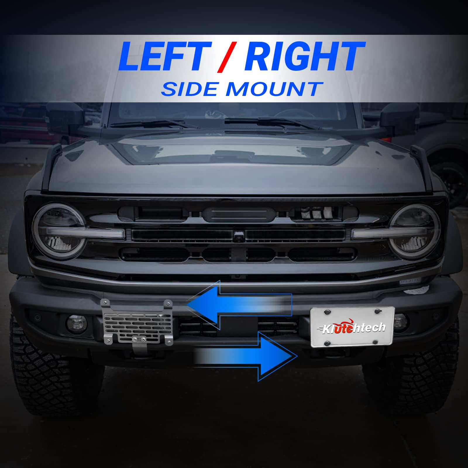 Klutchtech frame design does not block sensors or lights.