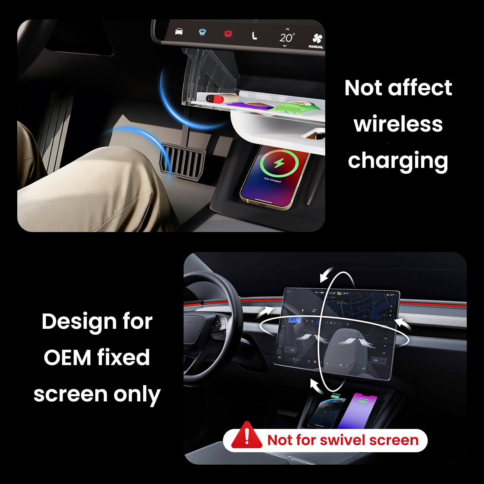 Klutchtech ABS plastic construction ensures durable automotive-grade fit