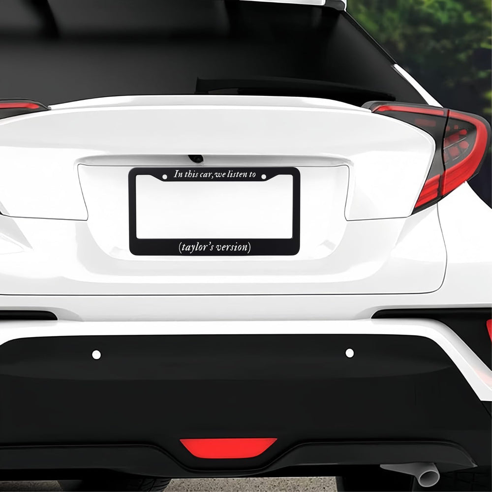 KMCEUFB license plate frame compatible with US and Canada standard plates for easy mounting.
