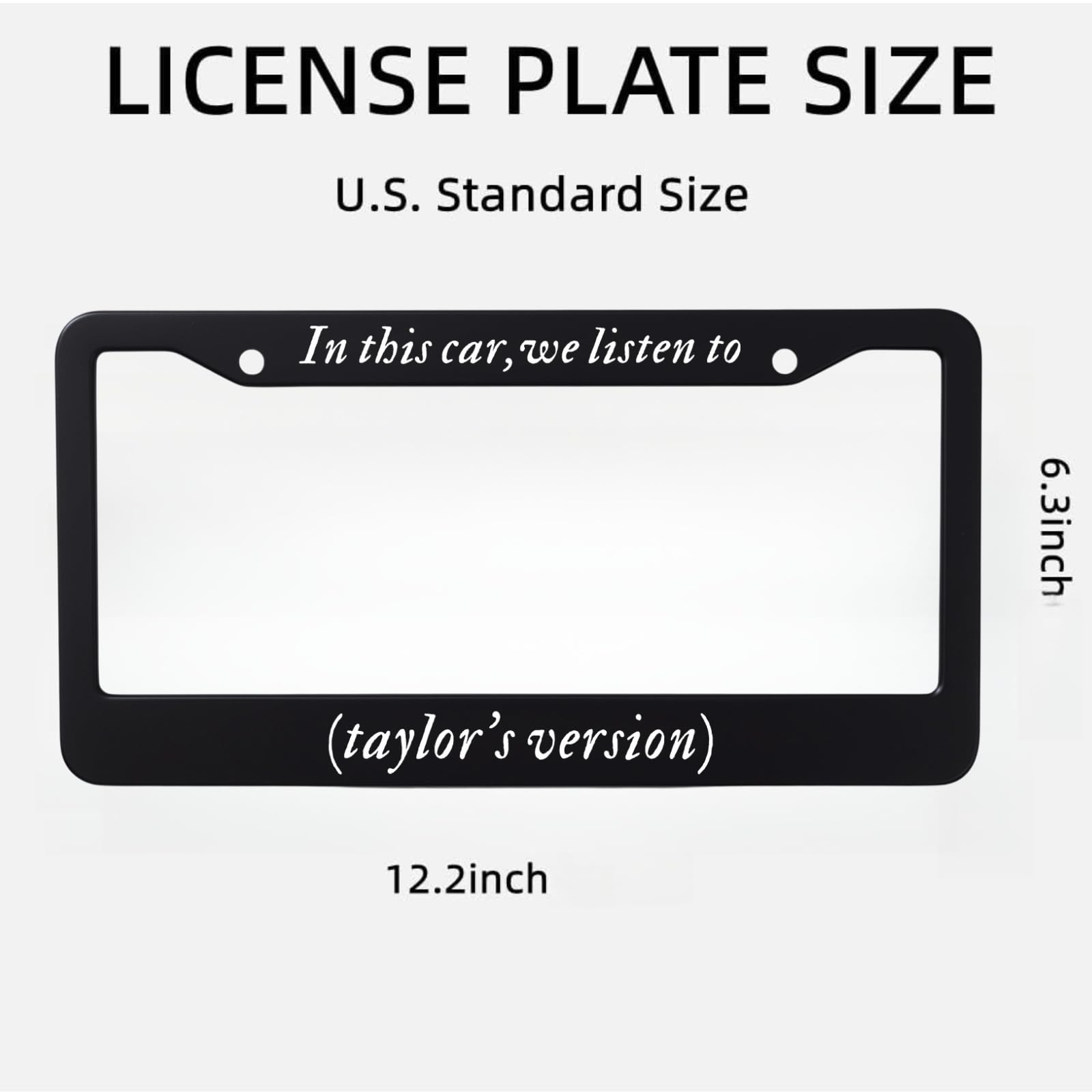 KMCEUFB metal frame weather-resistant for year-round driving and plate security.