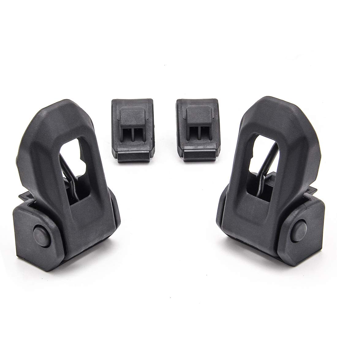 KMFCDAE Jeep Wrangler hood lock kit demonstrates secure locking on rough terrain