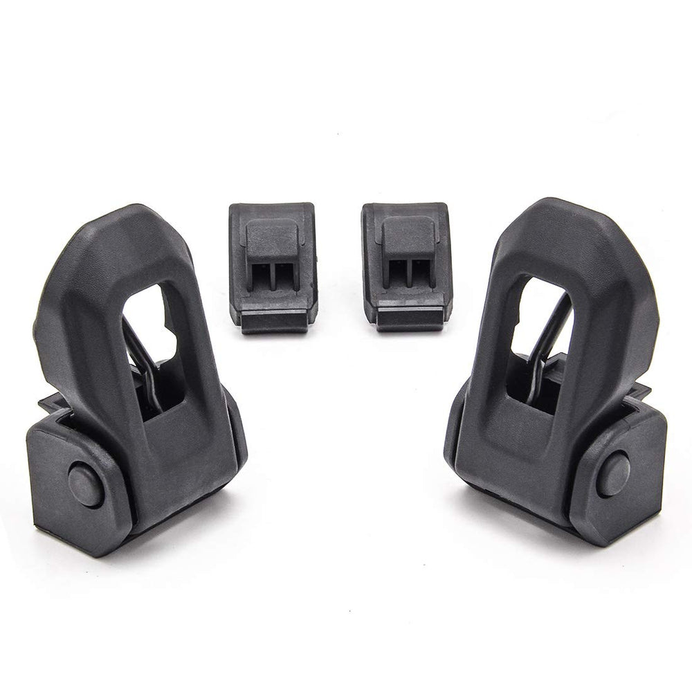 KMFCDAE Jeep Wrangler hood lock kit demonstrates secure locking on rough terrain