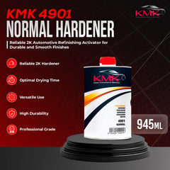 KMK 4901 bottle label close-up showing usage guidelines for consistent results