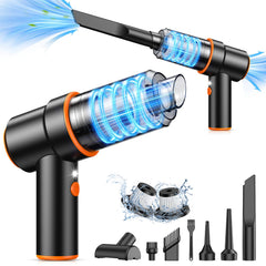 KMM Handheld Vacuum front view shows compact cordless design for quick car cleanups.