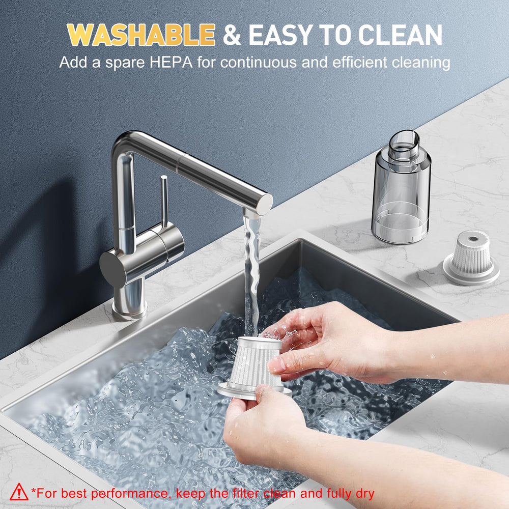 KMM Handheld Vacuum weighs about 0.73 lb for easy portability.