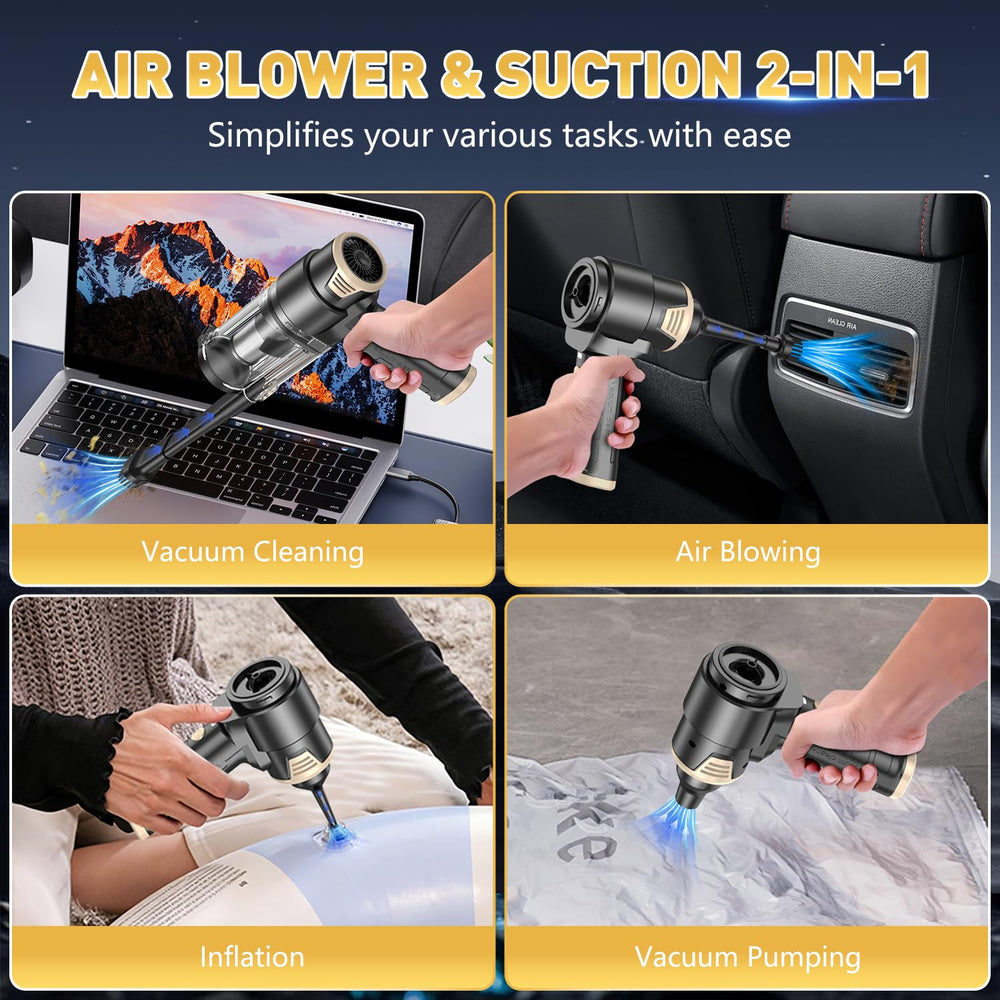 KMM seven-accessory kit expands cleaning options for car, home, and office.