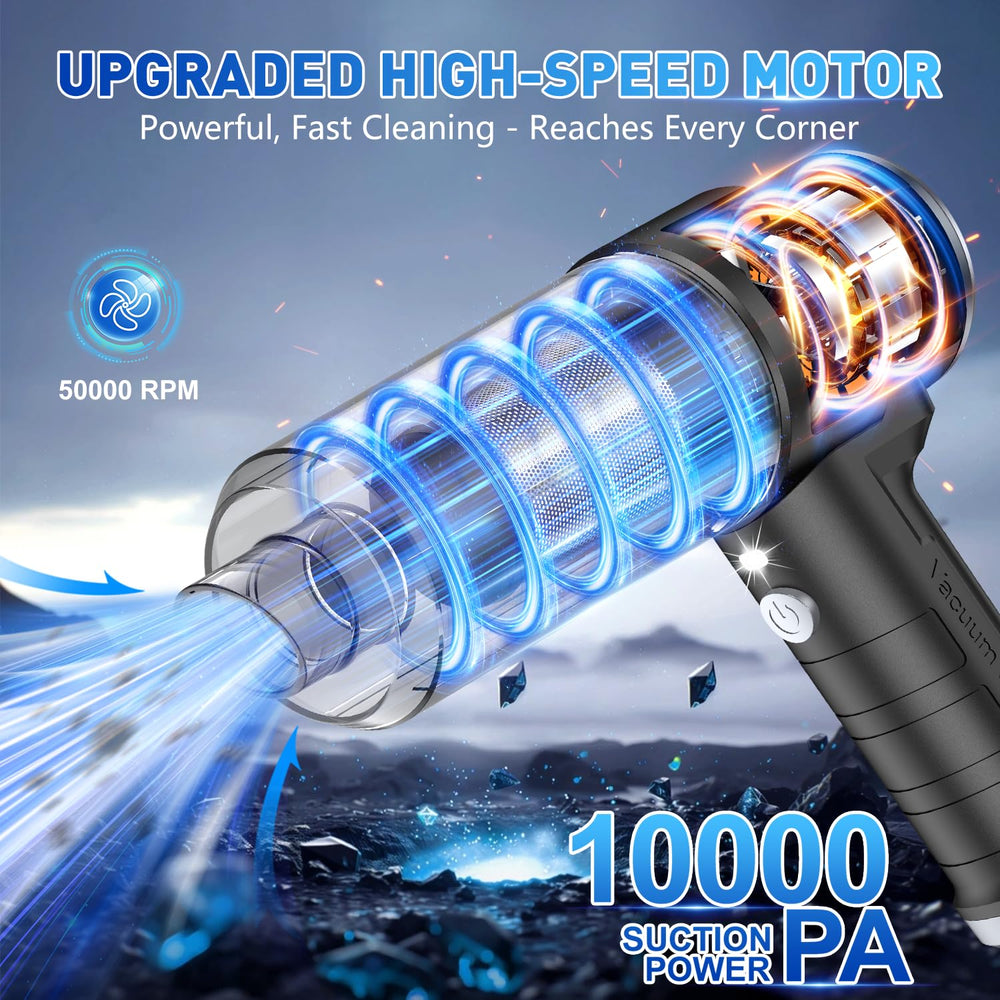 KMM handheld vacuum Type-C charging for flexible power