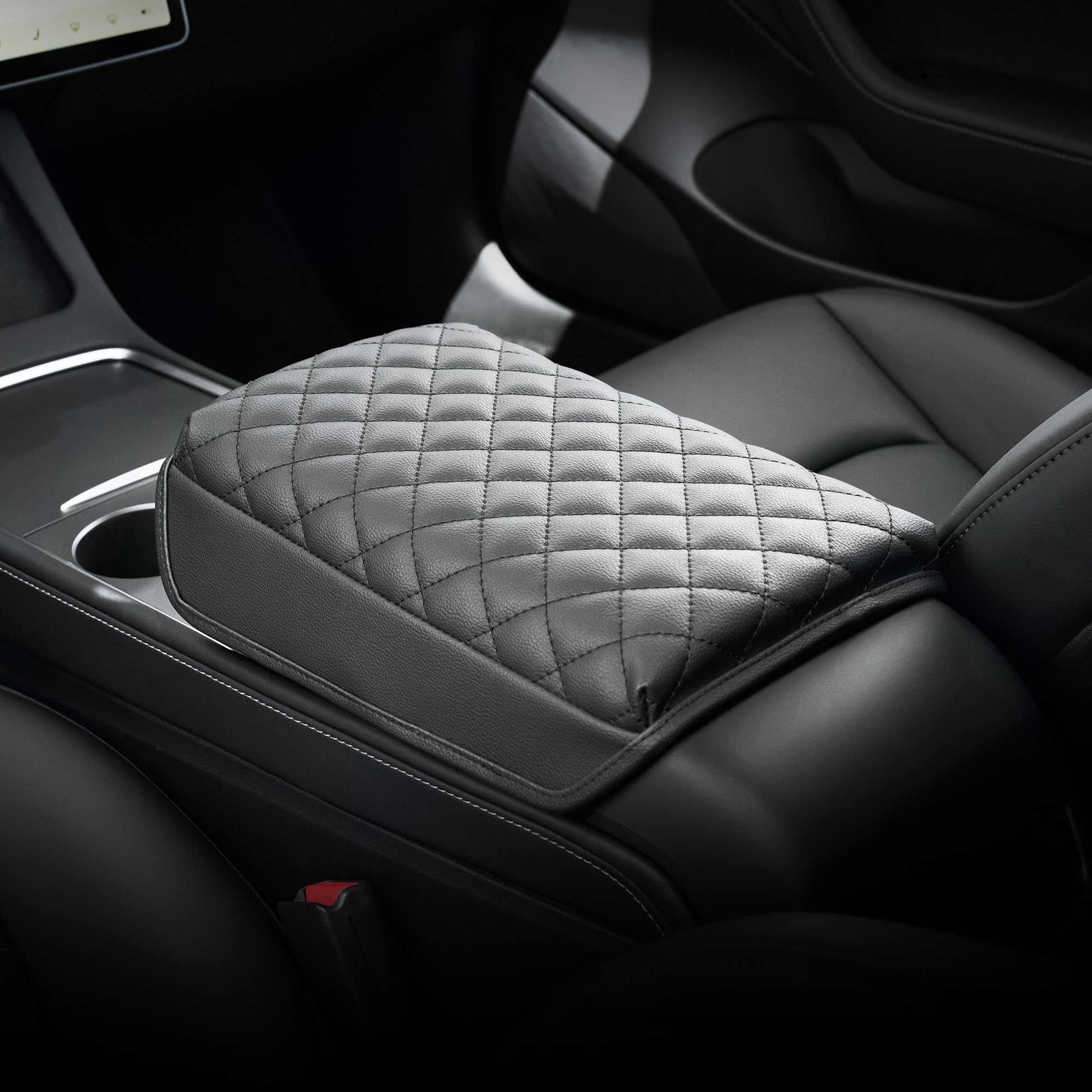 KMMOTORS ergonomic padding for Model Y/Model 3 enhances driving comfort.