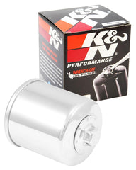 K&N KN-138C oil filter product shot highlighting durable construction and high-flow design