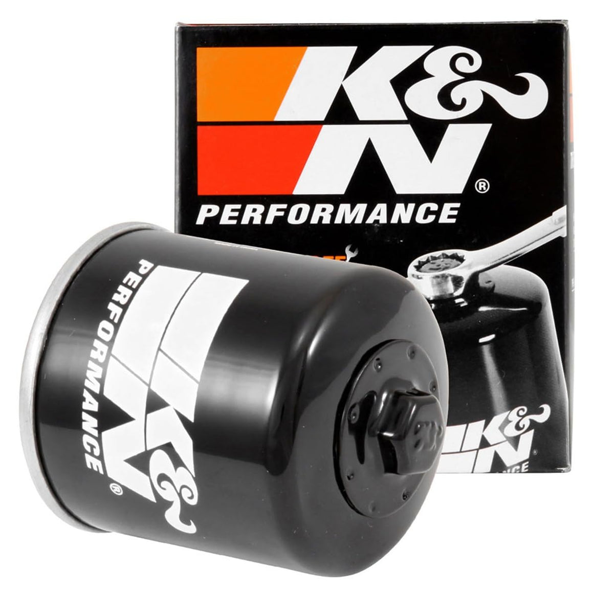 K&N KN-153 heavy-duty canister close-up highlighting durability for rugged riding
