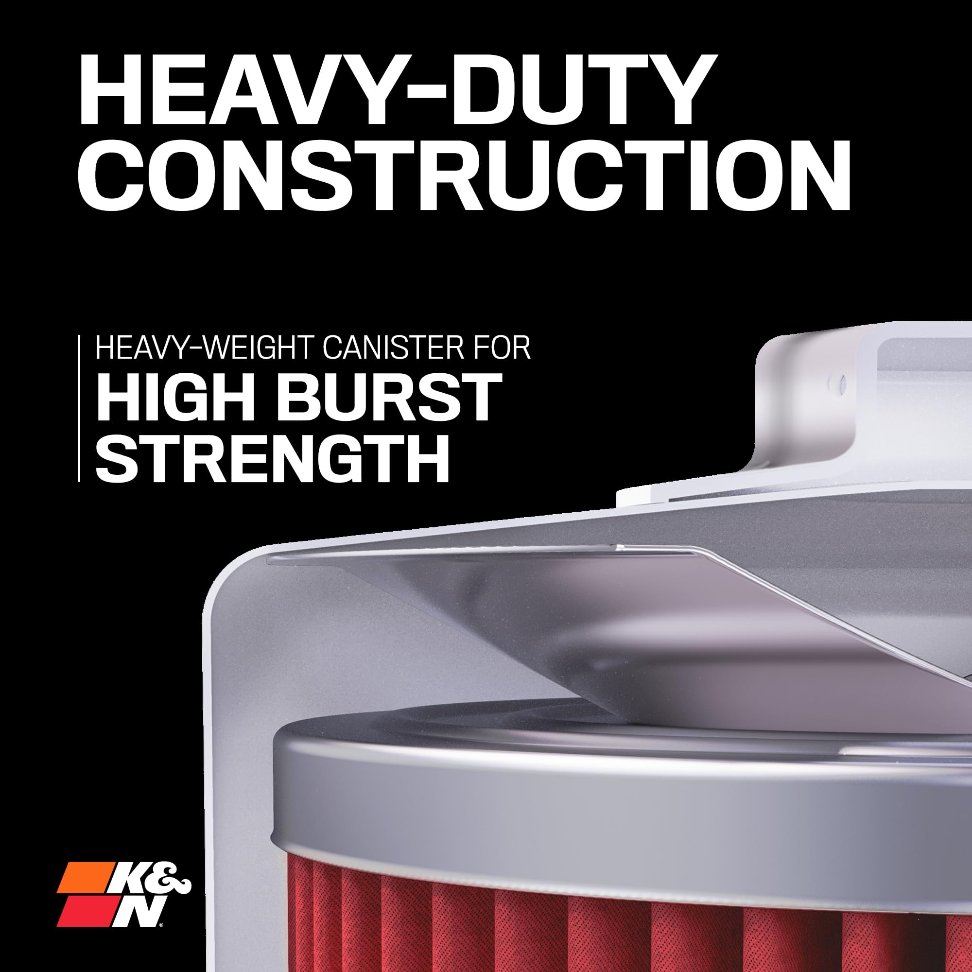 K&N KN-199 high-flow design supports steady oil supply during rides.