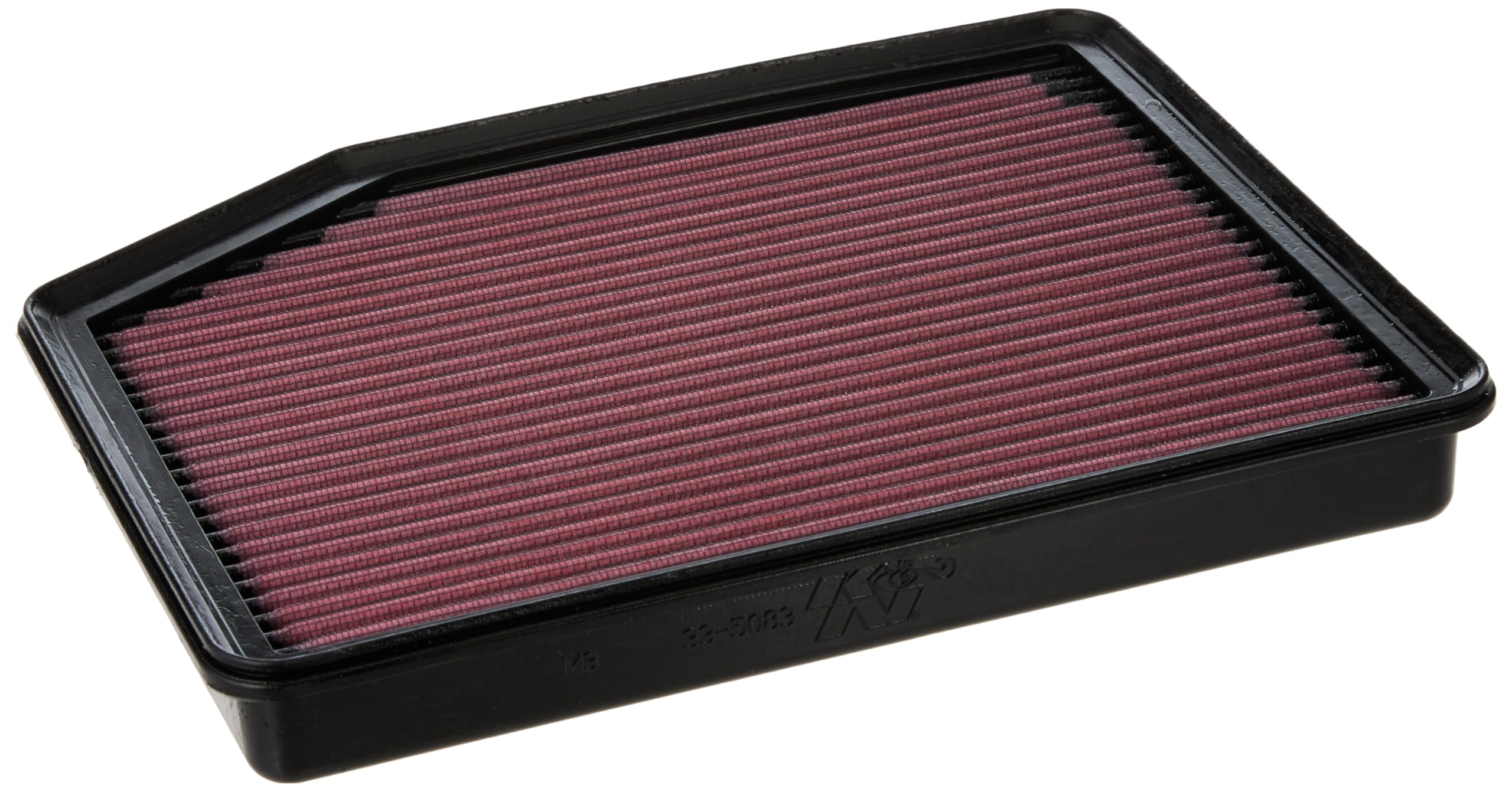 K&amp;N air filter fits into factory air box for easy installation