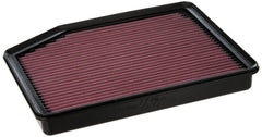 K&amp;N air filter fits into factory air box for easy installation
