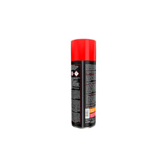 K&N air filter oil aerosol enhances contaminant capture and performance.