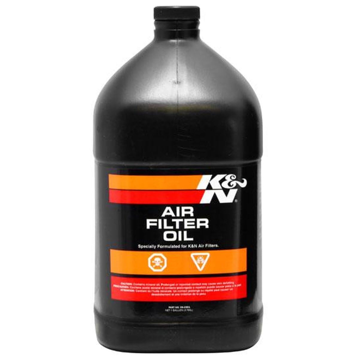 K&N oil saturates filter pleats for improved airflow and efficiency.
